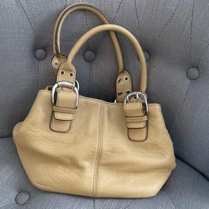 SOLD Gorgeous Tiganello leather French Tote. Camel